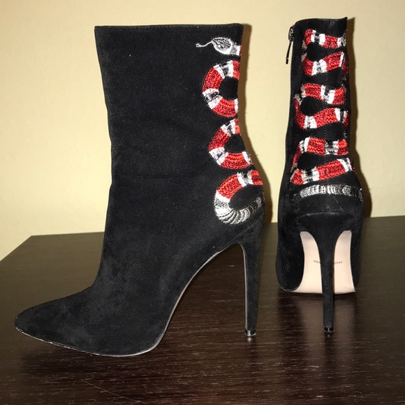 missguided snake boots